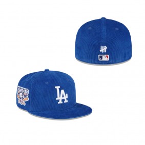Men's Undefeated X Los Angeles Dodgers Blue Corduroy 59FIFTY Fitted Hat