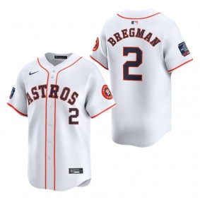 Men's Houston Astros Alex Bregman White 2024 MLB World Tour Mexico City Series Home Limited Player Jersey