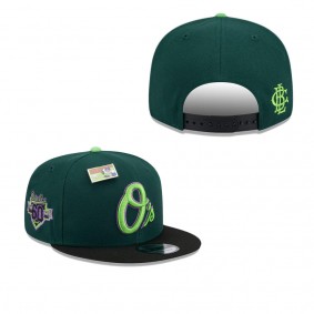 Men's Baltimore Orioles Green Black Sour Apple Big League Chew Flavor Pack 9FIFTY Snapback Hat
