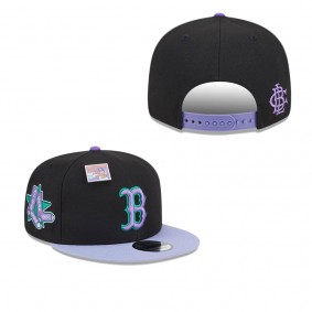 Men's Boston Red Sox Black Purple Grape Big League Chew Flavor Pack 9FIFTY Snapback Hat