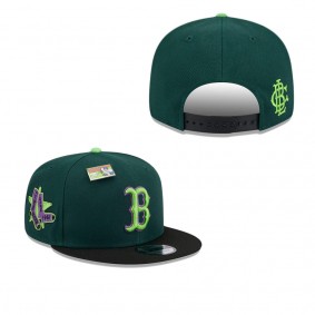 Men's Boston Red Sox Green Black Sour Apple Big League Chew Flavor Pack 9FIFTY Snapback Hat