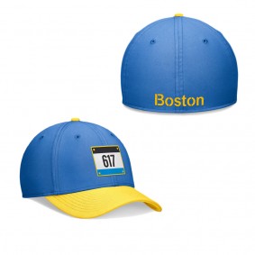 Men's Boston Red Sox Light Blue Gold 2024 City Connect Swoosh Flex Hat