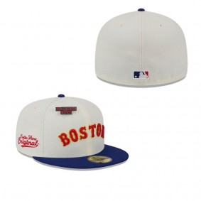 Men's Boston Red Sox White Big League Chew Original 59FIFTY Fitted Hat