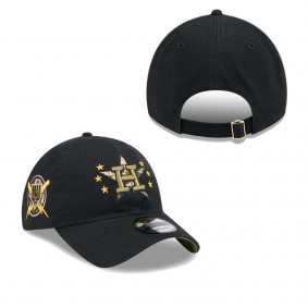 Men's Houston Astros Black 2024 Armed Forces Day 9TWENTY Adjustable Hat