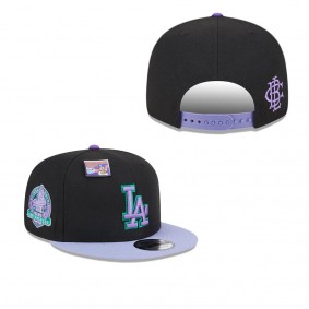 Men's Los Angeles Dodgers Black Purple Grape Big League Chew Flavor Pack 9FIFTY Snapback Hat