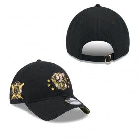 Men's Milwaukee Brewers Black 2024 Armed Forces Day 9TWENTY Adjustable Hat