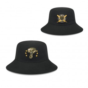 Men's Philadelphia Phillies Black 2024 Armed Forces Day Bucket Hat