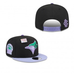 Men's Toronto Blue Jays Black Purple Grape Big League Chew Flavor Pack 9FIFTY Snapback Hat