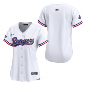 Women's Texas Rangers Nike White 2024 Gold Collection Limited Jersey